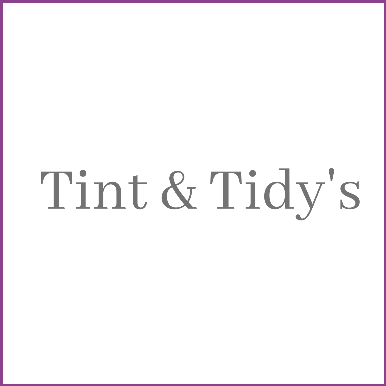 Tint & Tidy Aftercare Advice