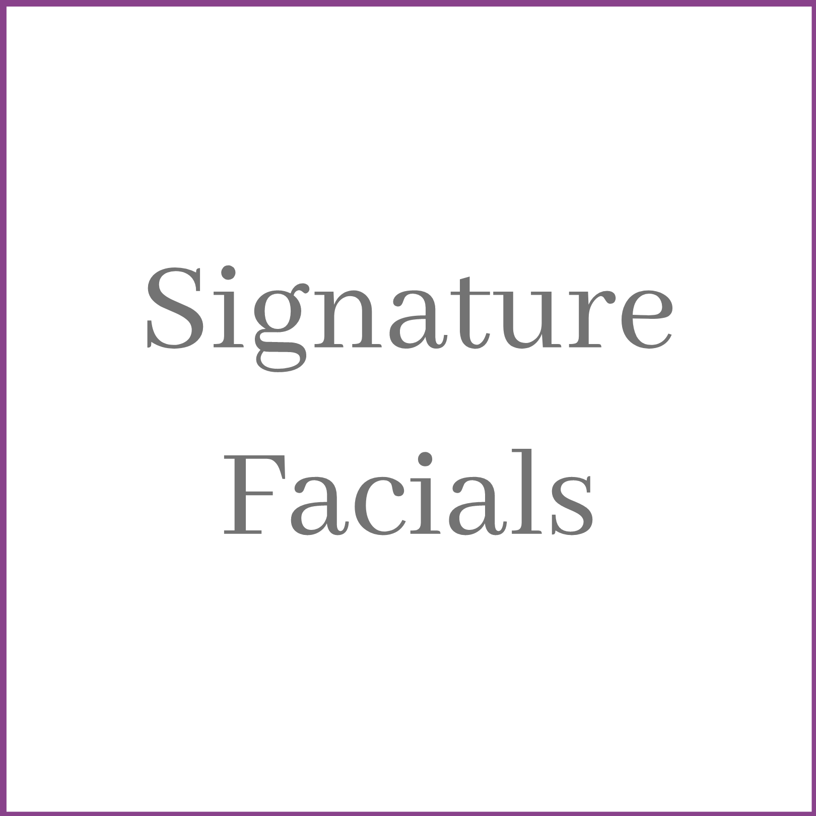 Signature Facials Aftercare Advice